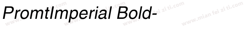 PromtImperial Bold字体转换